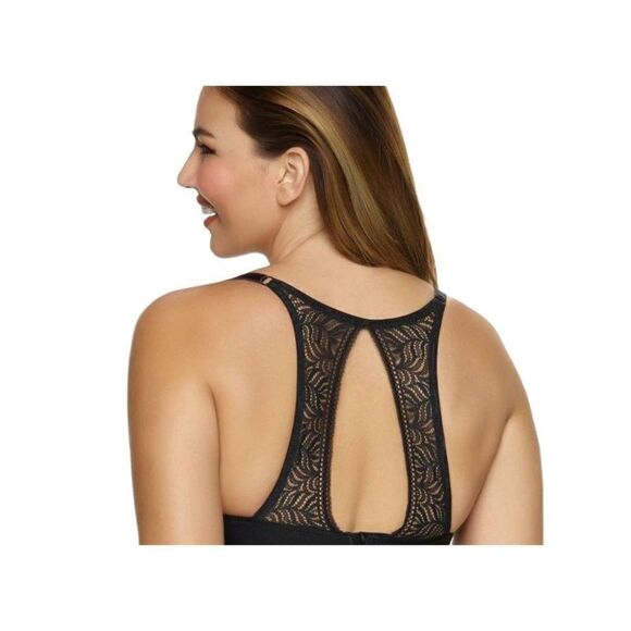 Paramour Carolina Bra T Back 34DDD Black Lace Adjustable Racerback Pads NEW - Picture 7 of 7
